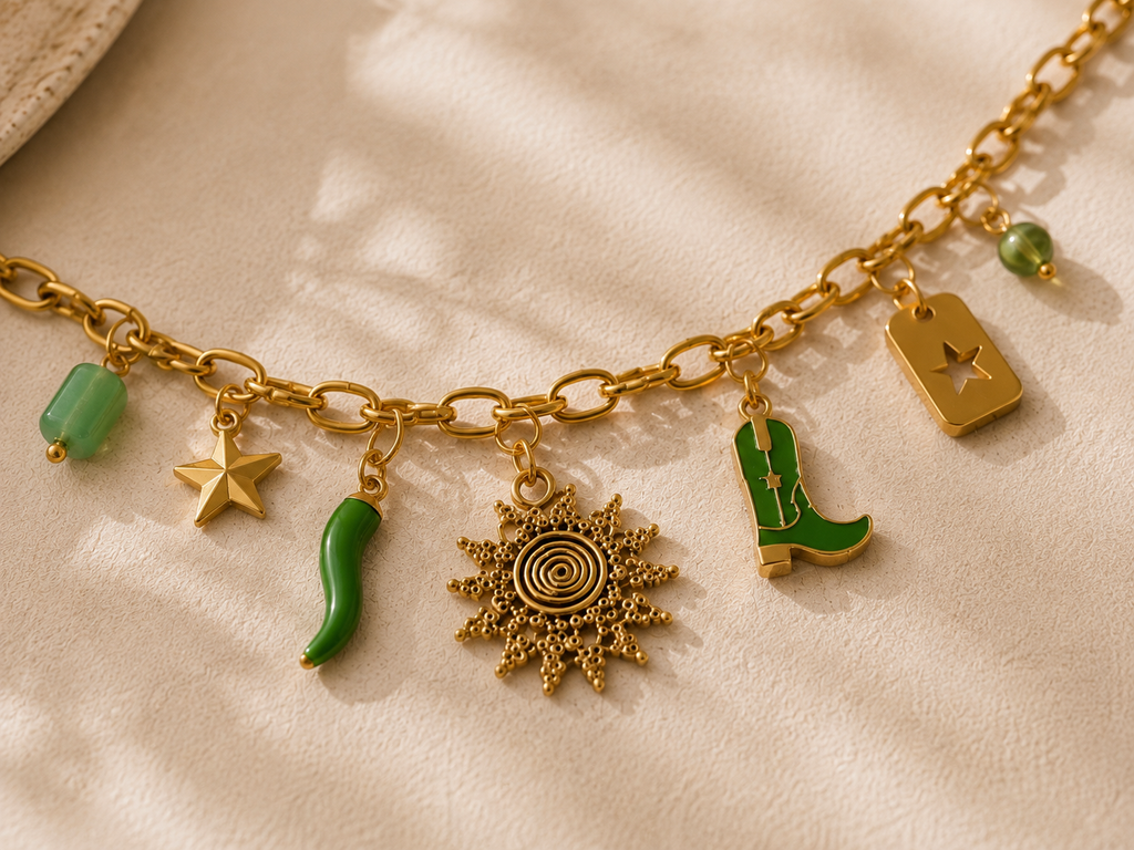 Collier Dolce Vita Vert & Doré