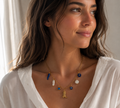 Collier Azure Dolce Vita – Doré & Bleu